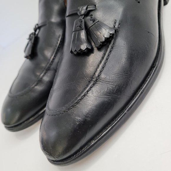 Allen Edmonds Saratoga 8703 Black Leather Loafers Men's Dress Shoes US Size 12A - Picture 8 of 11